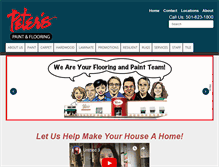 Tablet Screenshot of petersflooringandpaint.com